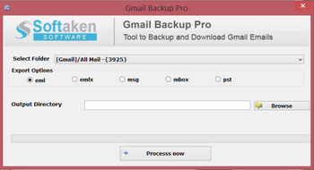 Gmail Backup Pro screenshot