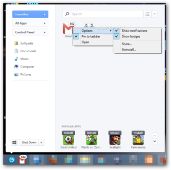 Gmail for Pokki screenshot