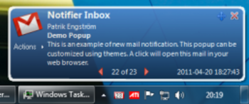 Gmail Notifier Pro Portable screenshot