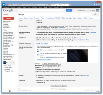 GMail Voice and Video Chat Plugin screenshot