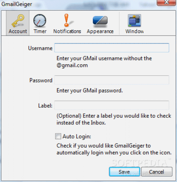 GmailGeiger screenshot 2