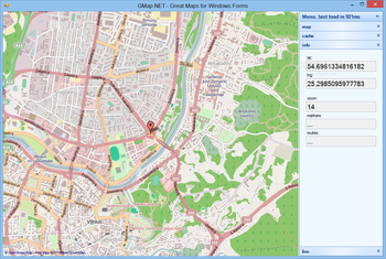 GMap.NET screenshot 3