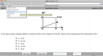 GMAT Exam Simulator screenshot