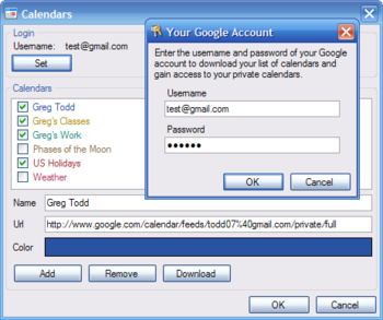 GMinder screenshot