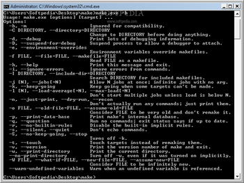 GNU Make screenshot