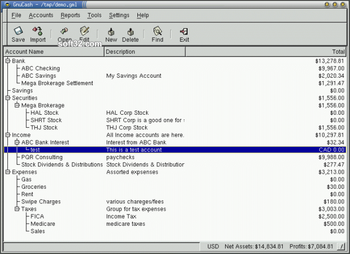 GNUCash screenshot 2