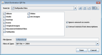 GnuCashToQIF screenshot 2