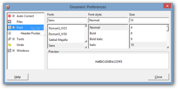 Gnumeric Portable screenshot 12