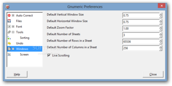 Gnumeric Portable screenshot 16