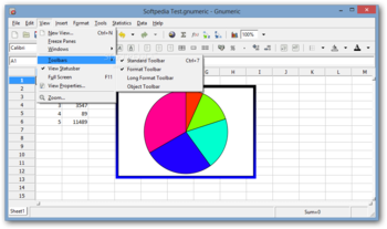 Gnumeric Portable screenshot 4