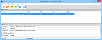 GnuPG Shell screenshot