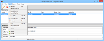 GnuPG Shell screenshot 4