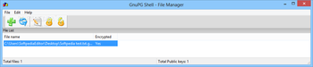 GnuPG Shell screenshot 7