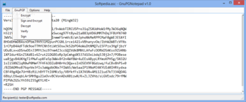 GnuPGNotepad screenshot