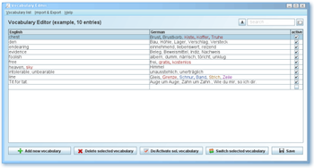 GnuVocabTrain screenshot 3