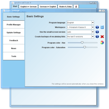 GnuVocabTrain Portable screenshot 3