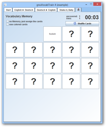 gnuVocabTrain Portable screenshot 5