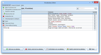 gnuVocabTrain Portable screenshot 7