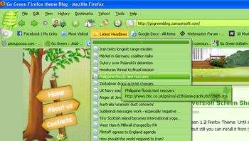 Go Green Firefox Theme screenshot