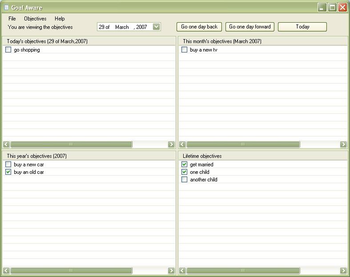Goal Aware 2007 screenshot 2