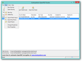 GoAnywhere OpenPGP Studio screenshot 2