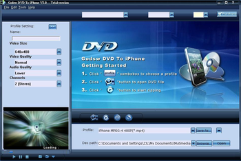 Godsw DVD to iPhone screenshot 2