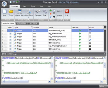 Godsw SQL Compare screenshot