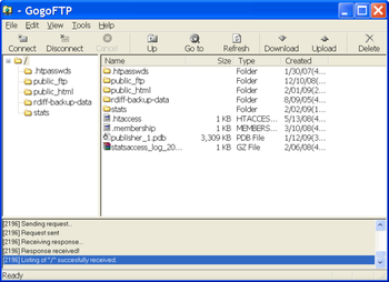 GogoFTP screenshot