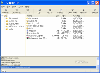 GogoFTP screenshot 2