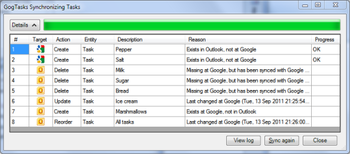 GogTasks for Outlook 2003 screenshot