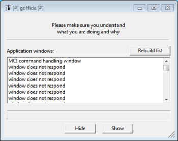 goHide screenshot