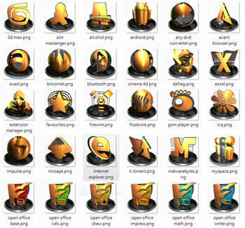 Gold icons set 2 screenshot
