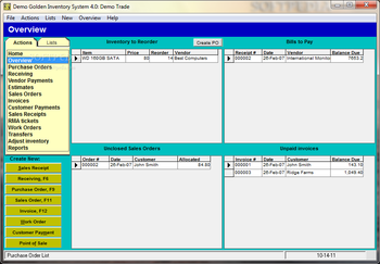 Golden Inventory System screenshot 2