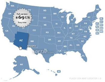 Golden SpotsMap of USA screenshot 2