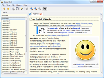 GoldenDict Portable screenshot