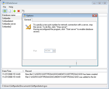 GoldenSection DataServer screenshot