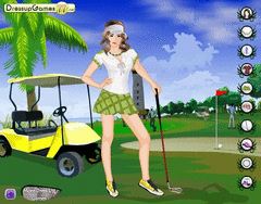 Golf Girl Dress Up screenshot 2