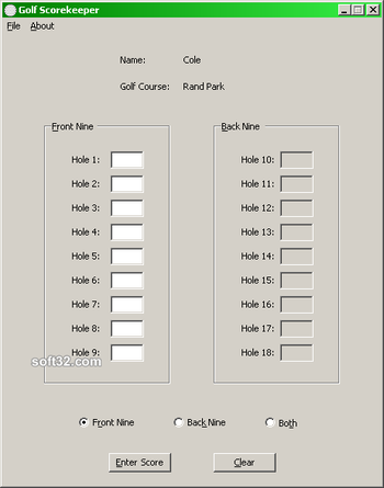 Golf Scorekeeper screenshot 3