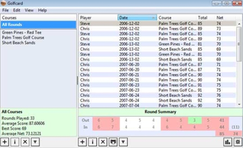 Golfcard screenshot