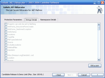 Goliath .NET Obfuscator screenshot 2