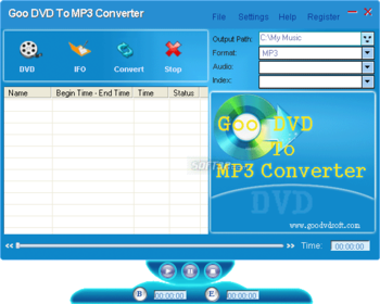 Goo DVD To MP3 Converter screenshot 3