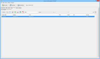 Goods rental system screenshot 13