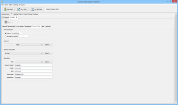 Goods rental system screenshot 5