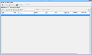Goods rental system screenshot 7