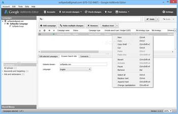 Google AdWords Editor screenshot 2