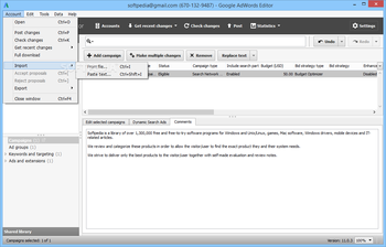 Google AdWords Editor screenshot 5