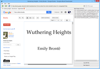 Google Books Download screenshot