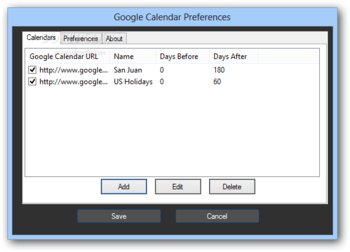 Google Calendar Client screenshot 2