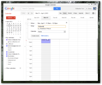 Google Calendar for Pokki screenshot