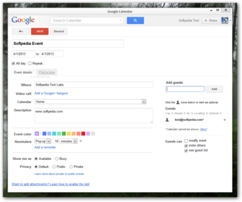 Google Calendar for Pokki screenshot 2